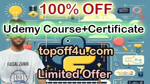 Free Coupon Code 300+ Python Exercises (Simple, Intermediate & Complex) 100% OFF