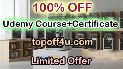 Free Coupon Code 3D Printing Masterclass: Beginner to Pro with Complete Start 100% OFF
