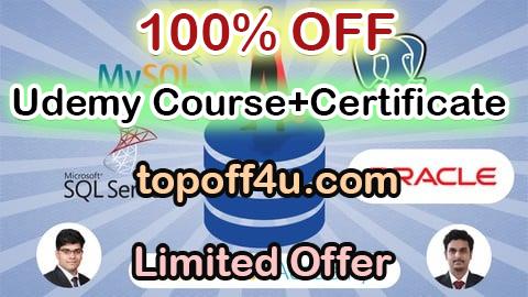 Free Coupon Code 4-in-1 bundle: MySQL, PostgreSQL, Microsoft SQL & Oracle SQL 100% OFF
