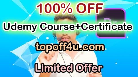 Free Coupon Code Adobe Premiere Pro: Video editing Basics to Master 100% OFF