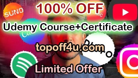 Free Coupon Code AI Music to YouTube Revenue: Create & Monetize 100% OFF