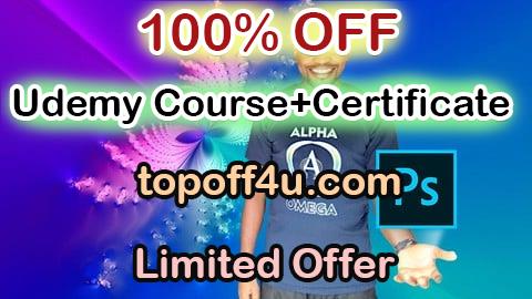 Free Coupon Code All in one Adobe Photoshop- Beginner to Professional course 100% OFF