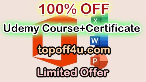 Free Coupon Code All-in-One Microsoft Office Course: Excel, Word & PowerPoint 100% OFF