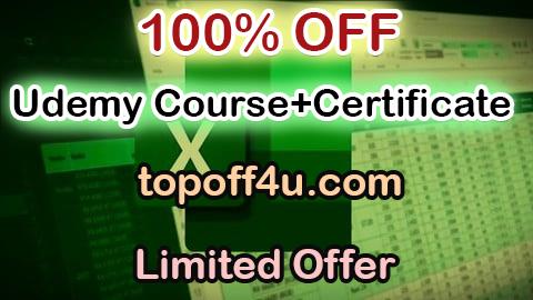 Free Coupon Code Aprende Microsoft Excel Professional: Nivel Avanzado 100% OFF