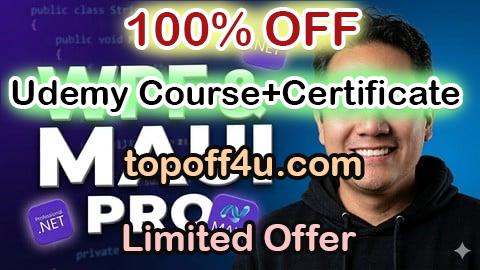 Free Coupon Code Aprende WPF y MAUI desde CERO usando C# 100% OFF
