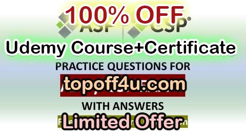 Free Coupon Code ASP / CSP Exam Preparation - Fire Prevention and Protection 100% OFF