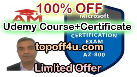 Free Coupon Code AZ-800 Practice Tests: 500 Qs + Detailed Explanations (2025) 100% OFF