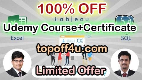 Free Coupon Code Become a Data Analyst: Excel, SQL & Tableau - 3-in-1 Bundle 100% OFF