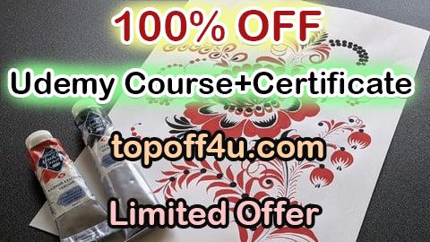 Free Coupon Code Botanical Folk Art: How to Paint Decorative Tulip And Peony 100% OFF