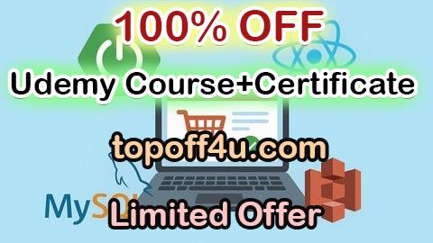 Free Coupon Code Build a Full-Stack E-commerce App with Spring Boot & React 100% OFF