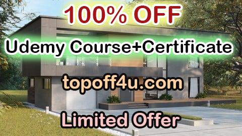 Free Coupon Code Build a modern villa with accurate measurements in Blender 100% OFF