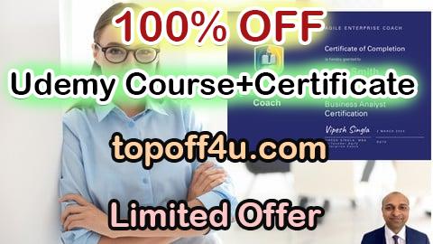 Free Coupon Code Business Analyst Certificate 100% OFF
