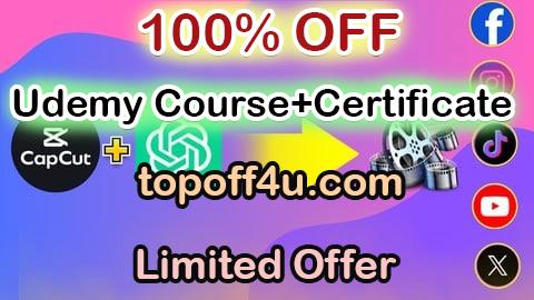 Free Coupon Code CapCut Video Edit With AI ChatGPT and Motion Cinematography 100% OFF