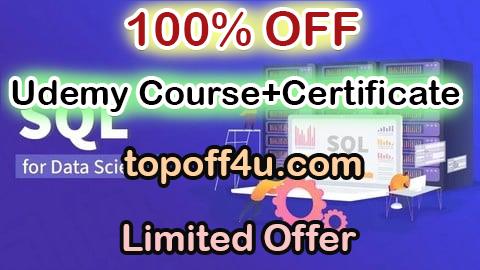 Free Coupon Code Certified SQL & Databases for Data Science 100% OFF