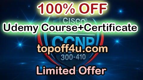 Free Coupon Code CISCO CCNP ENARSI 300-410 ─ Exam Test: 1500 Questions 100% OFF