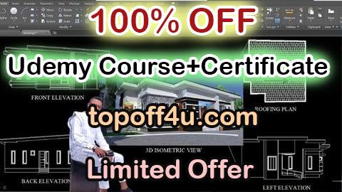 Free Coupon Code Complete 2D And 3D Working Drawing AutoCAD & Sketchup pro. 100% OFF