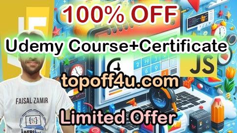 Free Coupon Code Complete JS Bootcamp | JavaScript Programming in 7 DAYS 100% OFF