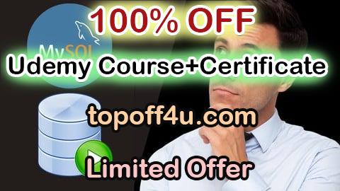 Free Coupon Code Complete MYSQL Crash Course: From Zero To Hero 100% OFF