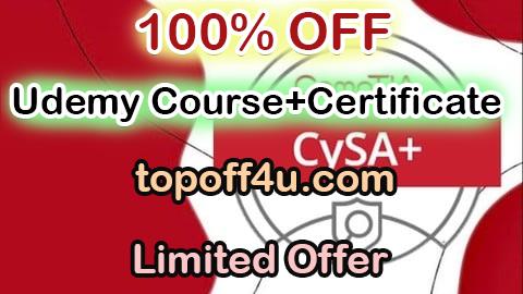 Free Coupon Code CompTIA Cybersecurity Analyst (CySA+) Practice Exam [NEW] 100% OFF