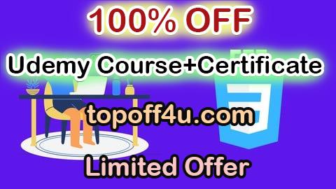 Free Coupon Code CSS Complete Course For Beginners 100% OFF