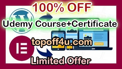 Free Coupon Code Cómo Crear una Página Web con WordPress y Elementor PRO 2025 100% OFF