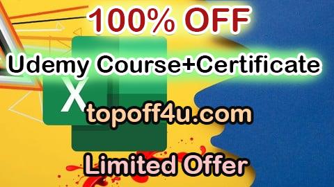 Free Coupon Code Excel Data Insights: Power Query Pivot Analysis and Visuals 100% OFF