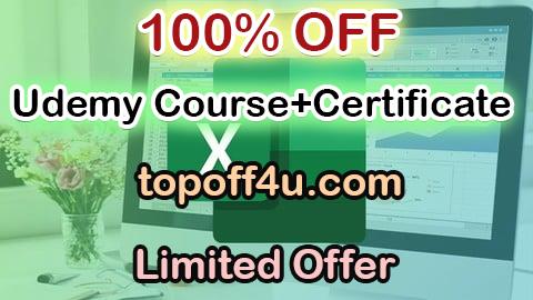 Free Coupon Code Excel Data Management and Analysis for Basic to Expert Level 100% OFF
