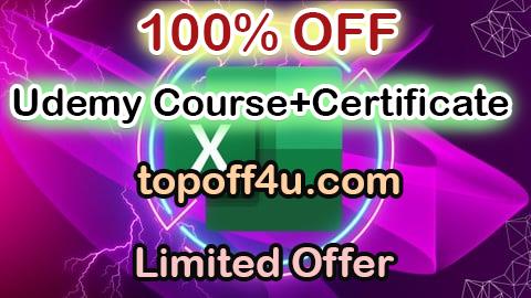 Free Coupon Code Excel - Excel Essentials Course For Beginners to Expert 100% OFF