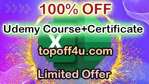 Free Coupon Code Excel Formulas & Functions Basic to Advanced 100% OFF