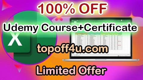 Free Coupon Code Excel - Formulas & Functions Beginner to Expert Course 100% OFF