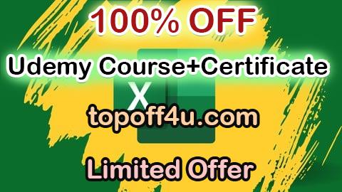 Free Coupon Code Excel VBA for Beginner to Advanced 100% OFF