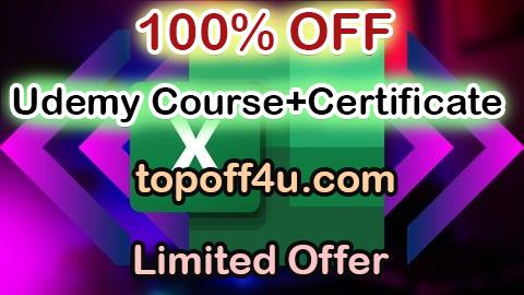 Free Coupon Code Advanced Excel Course for Job and Real World 100% OFF