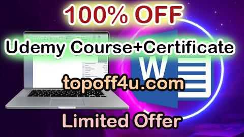 Free Coupon Code Advanced Microsoft Word With Job Success 100% OFF