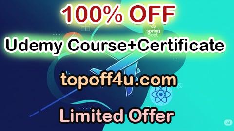 Free Coupon Code Full Stack Airline Booking App: Java, Spring Boot & React 100% OFF