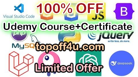 Free Coupon Code Full-Stack HTML CSS JS PHP PYTHON LARAVEL LIVEWIRE AI 100% OFF