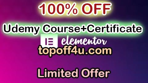 Free Coupon Code How To Create a Website With Elementor - 2025 100% OFF