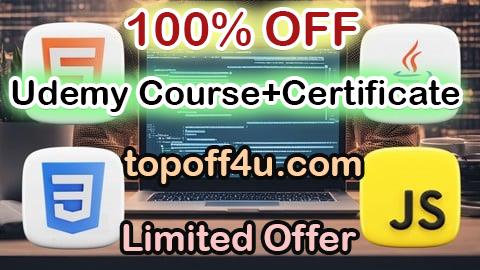 Free Coupon Code HTML, CSS, Java, & JavaScript: Full Stack Programming Course 100% OFF