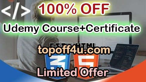 Free Coupon Code HTML5 & CSS3 Complete Course: Build Websites like a Pro 100% OFF