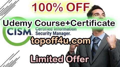 Free Coupon Code ISACA Certified Information Security Manager (CISM) Exam 100% OFF