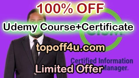 Free Coupon Code ISACA Certified Information Security Manager: Practice Exams 100% OFF