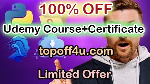 Free Coupon Code Learn AI Python Machine Learning Data Science Big Data 100% OFF