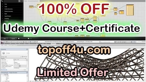 Free Coupon Code Learn Dynamo in Revit : Zero to Hero in Hindi 100% OFF