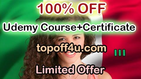 Free Coupon Code Learn Italian Language - Italian for Intermediate 100% OFF