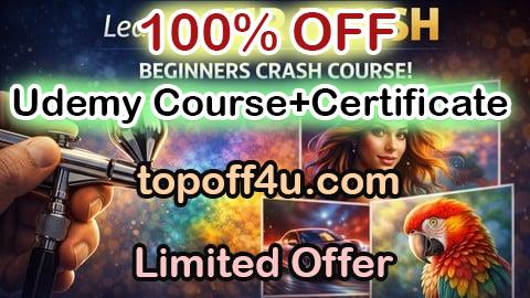 Free Coupon Code Learn to Air Brush - Beginners Crash Course! 100% OFF