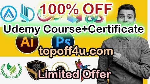 Free Coupon Code Master Logo Design with Photoshop Illustrator Zero to Pro 100% OFF