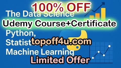 Free Coupon Code Master Python & ML: Stats, Analysis & Data Visualization 100% OFF