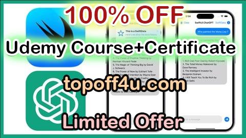 Free Coupon Code Mastering SwiftUI Chat Apps with ChatGPT, SwiftData & TipKit 100% OFF