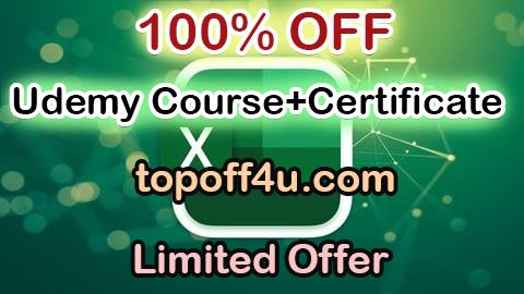Free Coupon Code Microsoft Excel 101- Excel From Beginners to Advanced 100% OFF