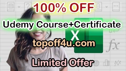 Free Coupon Code Microsoft Excel : A Crash Course for Beginners 100% OFF