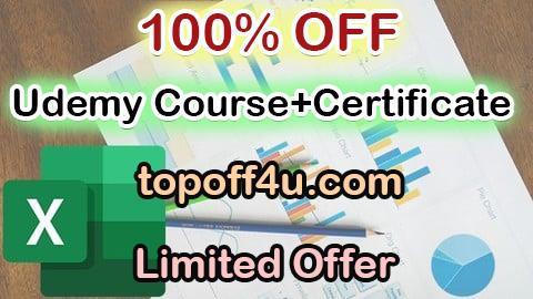 Free Coupon Code Microsoft Excel Data Analysis: Become a Data Analysis Expert 100% OFF